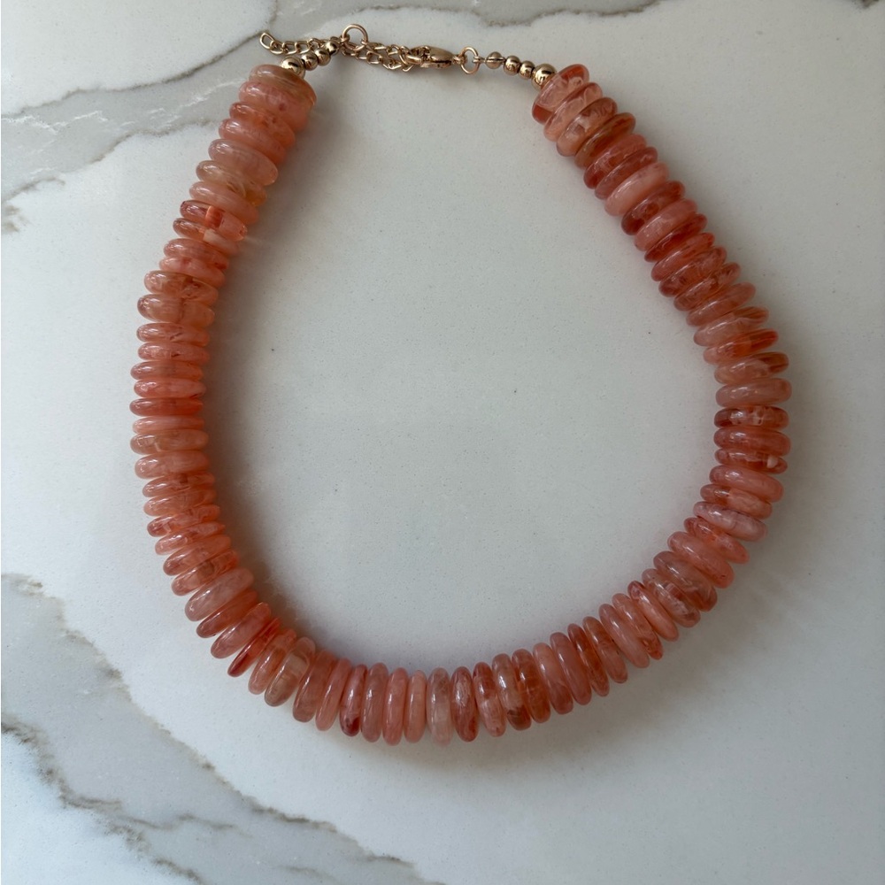 Elegant Pink Beaded Necklace